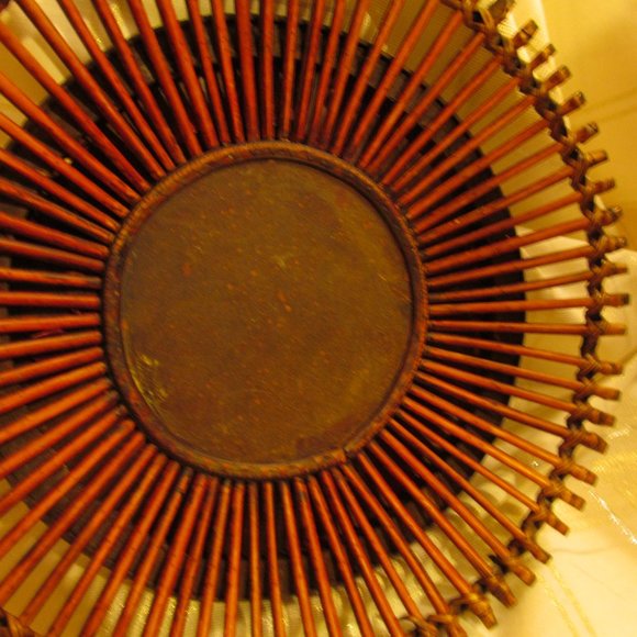 VINTAGE BAMBOO CANDLE HOLDER( GRAPES) FLOWERS) NICE BALLS ETC. - Picture 6 of 16